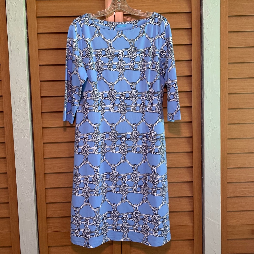 J McLaughlin Nautical Shift Dress with Stretch